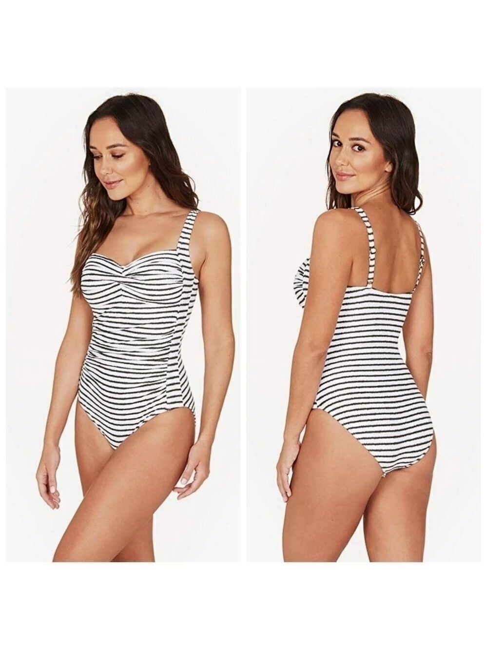 NWOT Nip Tuck Santorini Stripe onepiece swim